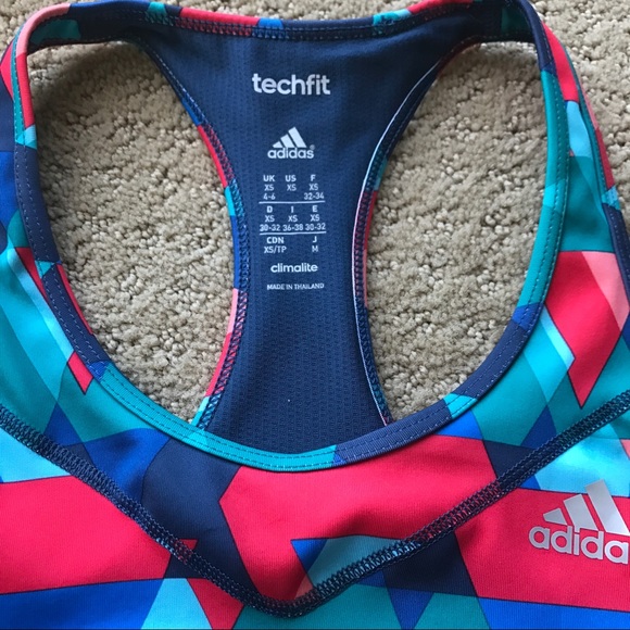 Adidas Climalite Molded Cup Racerback Sports Bra - Picture 2 of 7